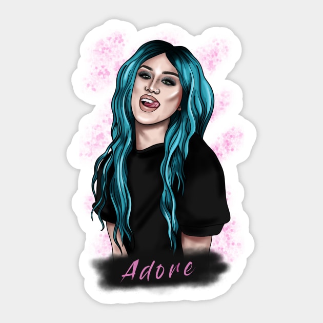 Adore Delano Sticker by torirosenbaum